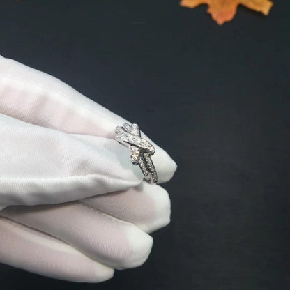[LUCKY LOVE]JEUX DE SILVER DIAMOND RING