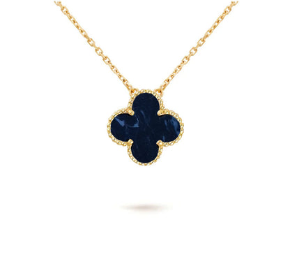 [LUCKY LOVE]CLOVER 15MM SINGLE FLOWER NECKLACE COLLECTION