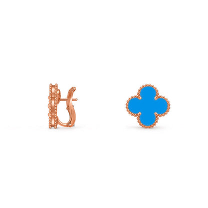[LUCKY LOVE]CLOVER 15MM MOP EARRINGS COLLECTION