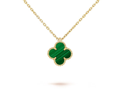 [LUCKY LOVE]CLOVER MINI 9.5MM CARNELIANS NECKLACE COLLECTION