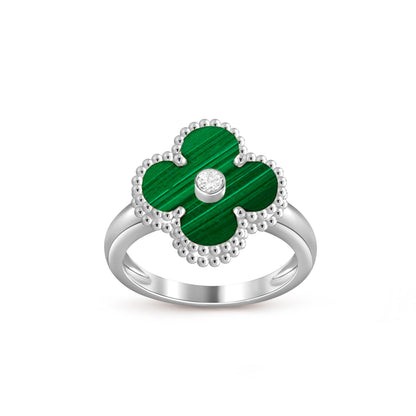 [LUCKY LOVE]CLOVER SILVER DIOMND RING COLLECTION