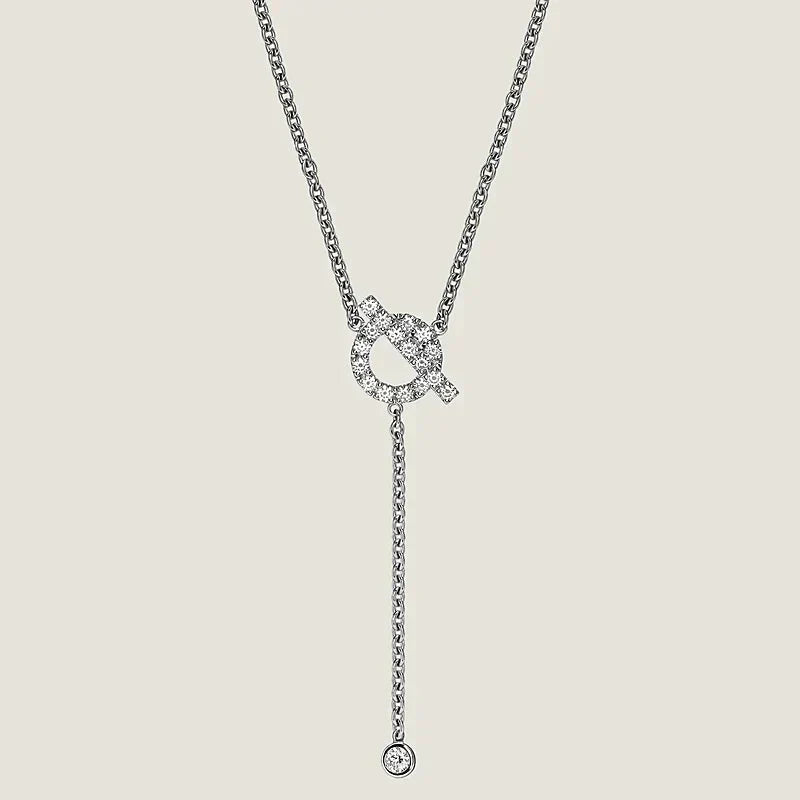 [LUCKY LOVE]FINESSE SILVER DIAMOND NECKLACE