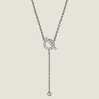 [LUCKY LOVE]FINESSE SILVER DIAMOND NECKLACE
