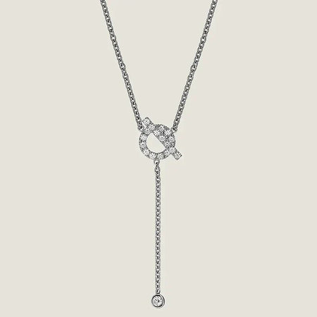 [LUCKY LOVE]FINESSE SILVER DIAMOND NECKLACE