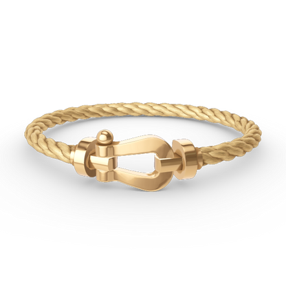 [LUCKY LOVE]FORCE LARGE HORSESHOE NO DIAMOND BRACELET GOLD