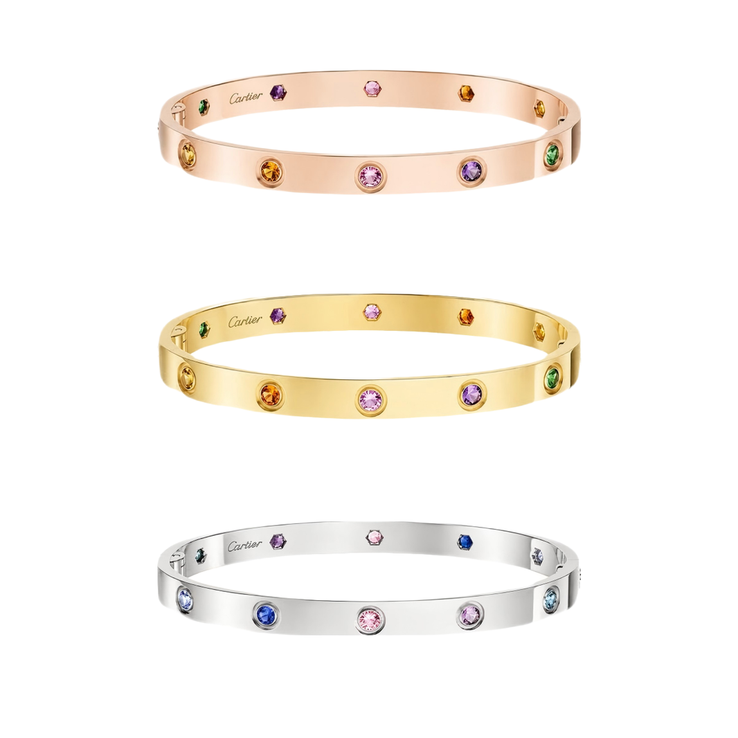 [LUCKY LOVE]2026 RAINBOW LOVE BRACELET 6.1MM  10 DIAMONDS