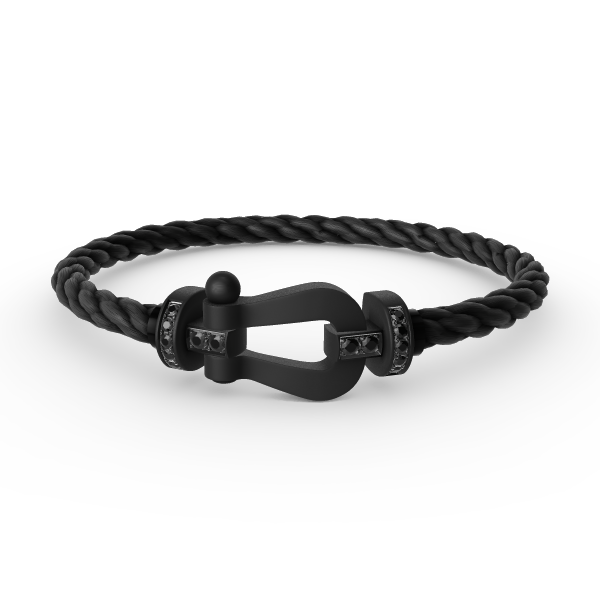 [LUCKY LOVE]FORCE LARGE SERIES HORSESHOE BLACK SAMURAI BRACELET