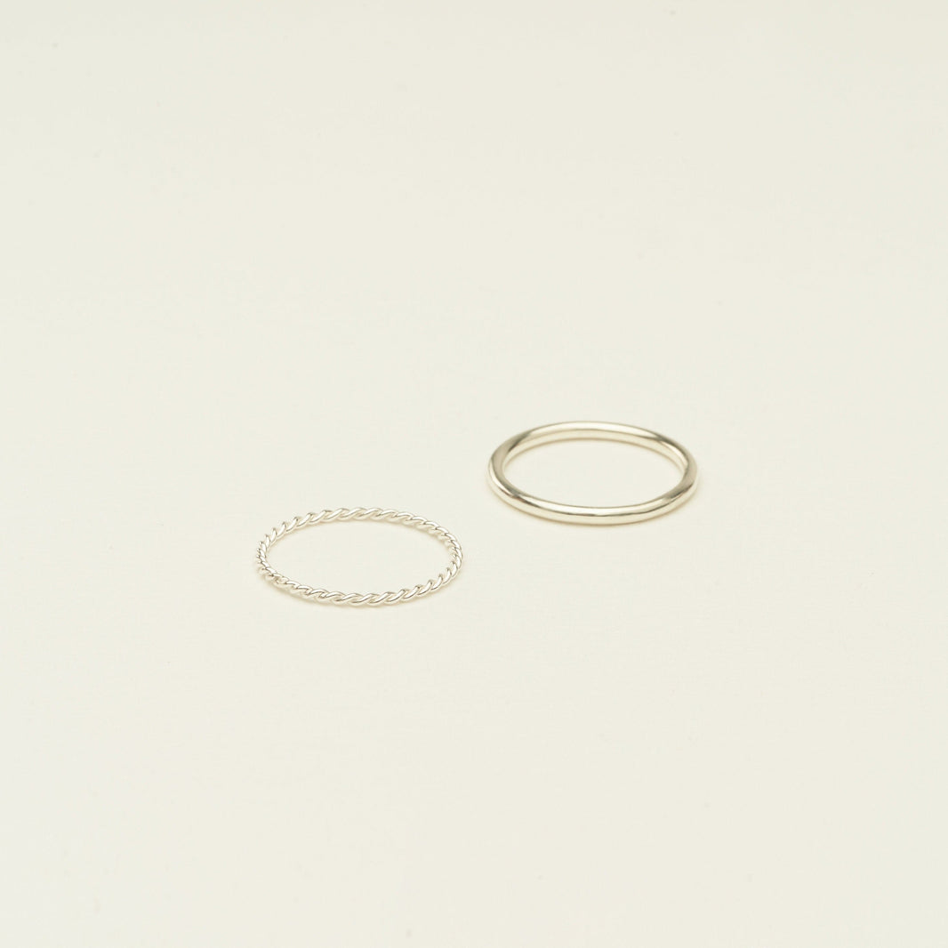 Minimalist Stacking Ring Set