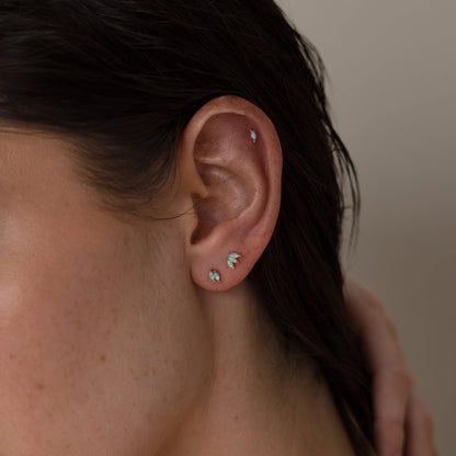 Marquise Opal Flat Back Studs