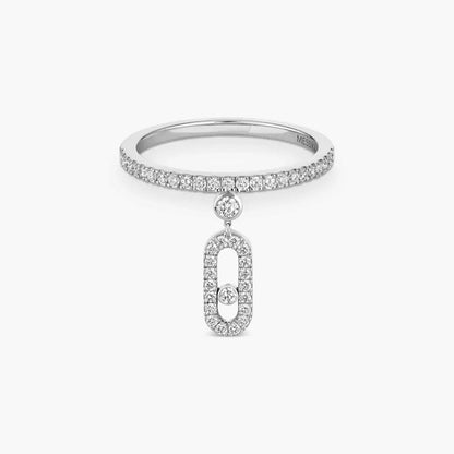 [LUCKY LOVE]Move Uno Diamond Ring