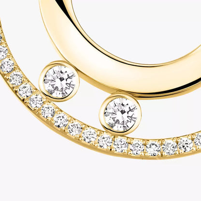 [LUCKY LOVE]Move Romane Small Diamond Hoop Earrings