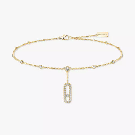 [LUCKY LOVE] Move Uno pavé ankle bracelet