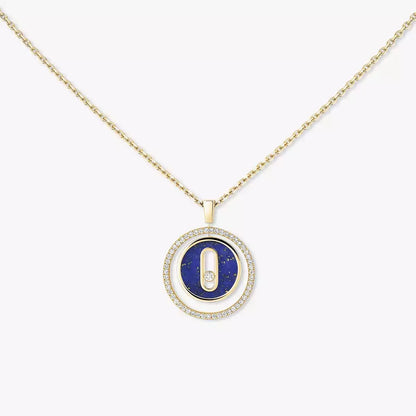 [LUCKY LOVE]Lucky Move Diamond Necklace in Rose Gold and White Mother-of-Pearl