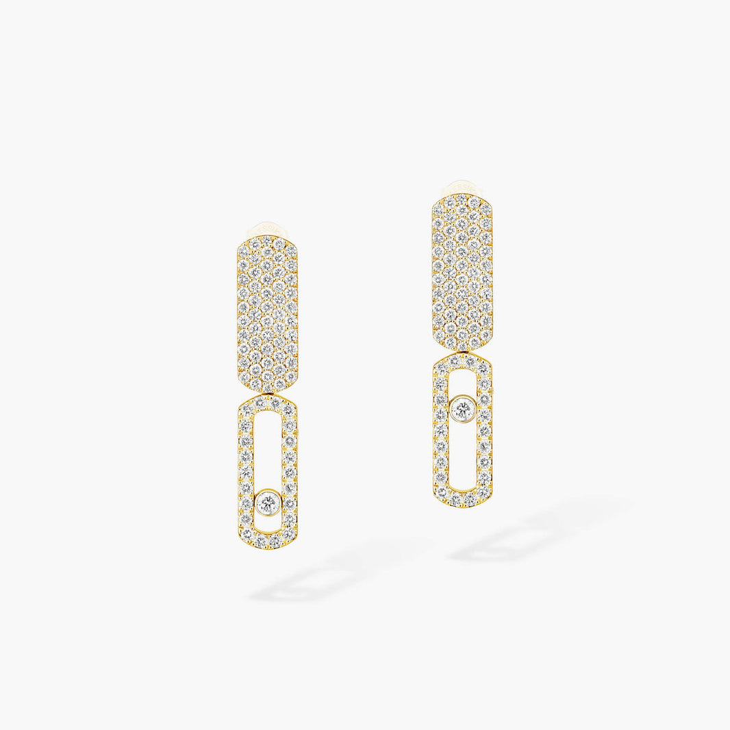 [LUCKY LOVE]Imperial Move SM Diamond Earrings
