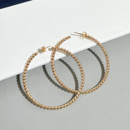 [LUCKY LOVE]SMOOTH BEAD STUD EARRINGS