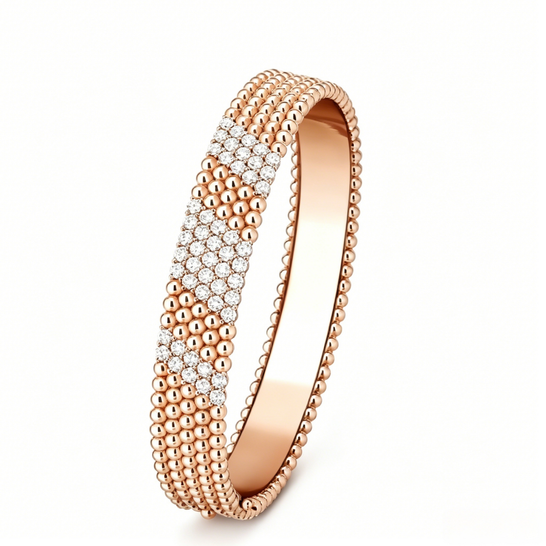 [LUCKY LOVE]Five-row diamond bracelet