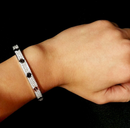 [LUCKY LOVE]LOVE BRACELET 6.1MM DIAMOND-PAVED CERAMIC