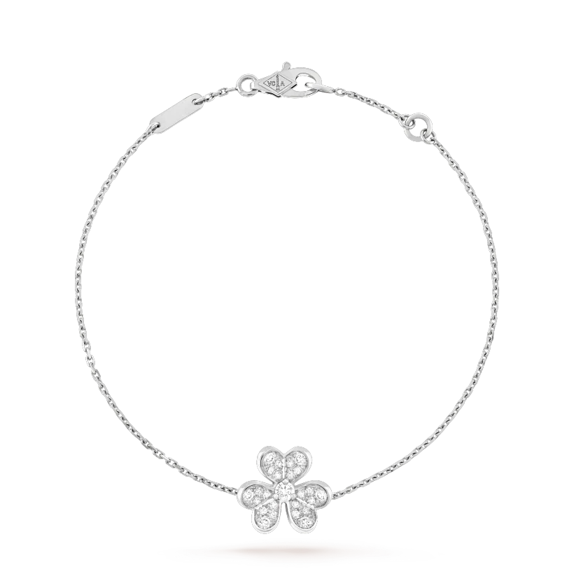 [LUCKY LOVE]FRIVOLE SILVER FLOWER DIAMOND BRACELET
