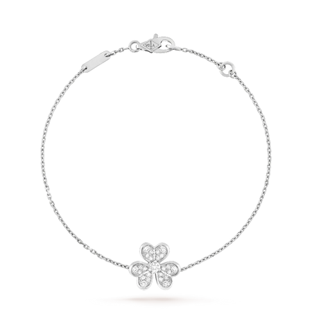 [LUCKY LOVE]FRIVOLE SILVER FLOWER DIAMOND BRACELET