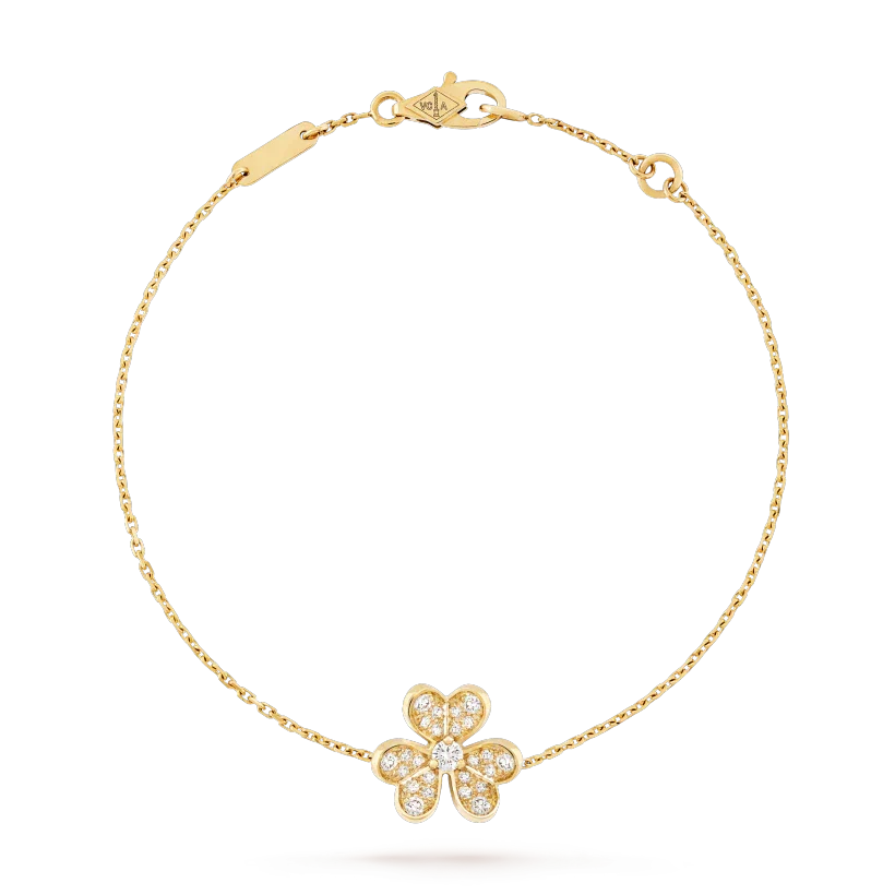 [LUCKY LOVE]FRIVOLE GOLD FLOWER DIAMOND BRACELET