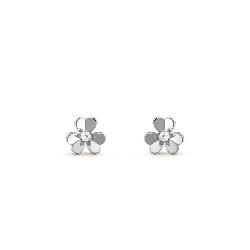 [LUCKY LOVE]FRIVOLE MINI SILVER FLOWER EARRINGS