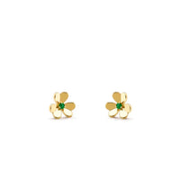 [LUCKY LOVE]FRIVOLE  FLOWER MALACHITE EARRINGS