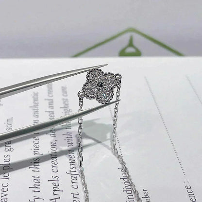[LUCKY LOVE]CLOVER  SINGLE FLOWER BRACELET SILVER
