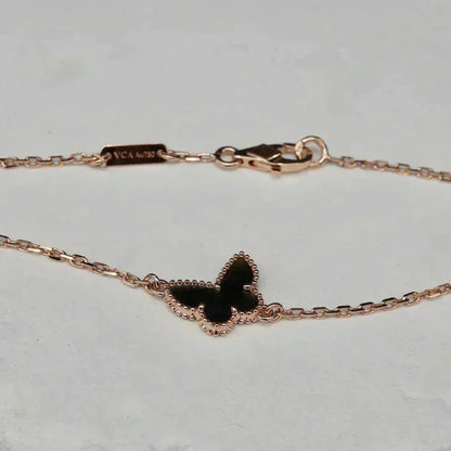 [LUCKY LOVE]BUTTERFLY ONYX  BUTTERFLY BRACELET