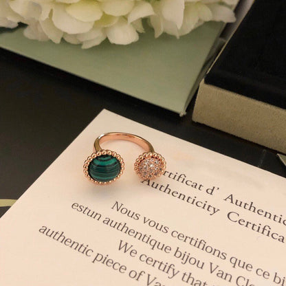 [LUCKY LOVE]PERLEE COULEURS DIAMOND ROSE GOLD BETWEEN THE FINGER RING