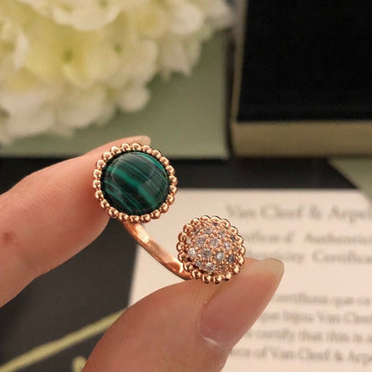 [LUCKY LOVE]PERLEE COULEURS DIAMOND ROSE GOLD BETWEEN THE FINGER RING
