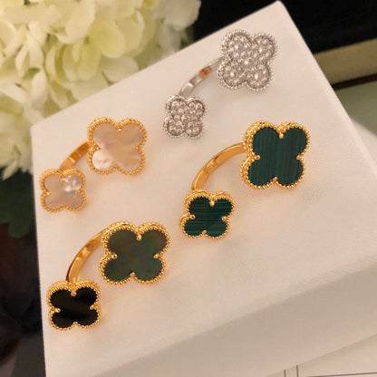 [LUCKY LOVE]CLOVER BETWEEN THE FINGER RING