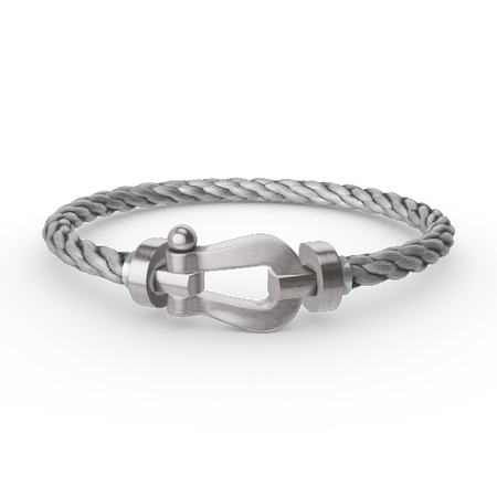 [LUCKY LOVE]FORCE LARGE HORSESHOE NO DIAMOND BRACELET SILVER