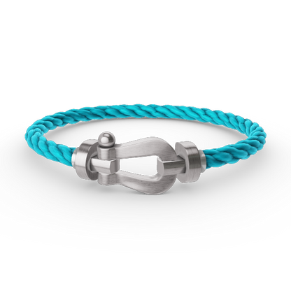 [LUCKY LOVE]FORCE LARGE HORSESHOE NO DIAMOND BRACELET SILVER