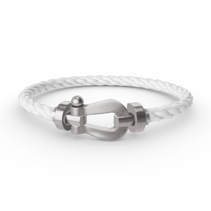 [LUCKY LOVE]FORCE LARGE HORSESHOE NO DIAMOND BRACELET SILVER